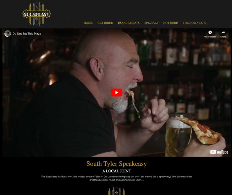South Tyler Speakeasy Website Design